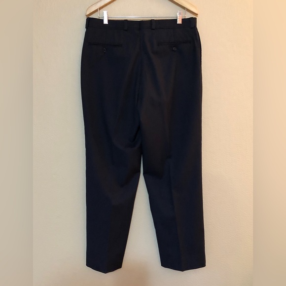 Calvin Klein Black w/ Pinstripe Dress Pants. Size- 34×30 - Picture 4 of 10